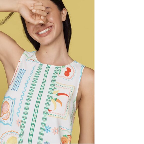 Anthropologie Maeve Sleeveless fruit Mini Shift Dress SIZE XL NWT - Picture 8 of 10